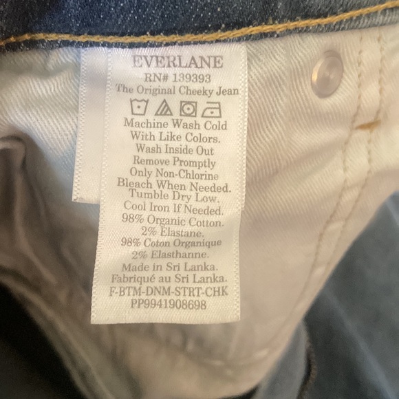 NWOT Everlane The Original Cheeky Jean Organic Cotton size 28 crop in stone wash - Picture 10 of 10